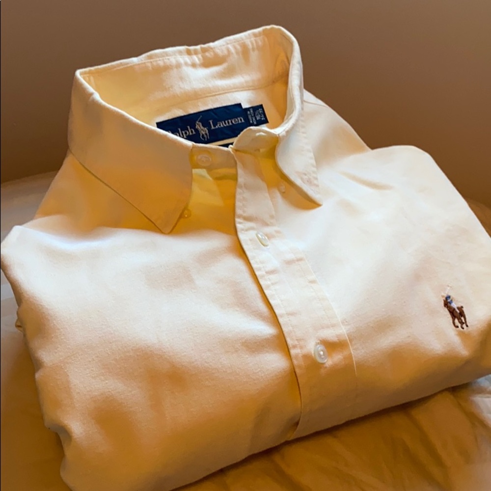 Long sleeve oxford polo shirt